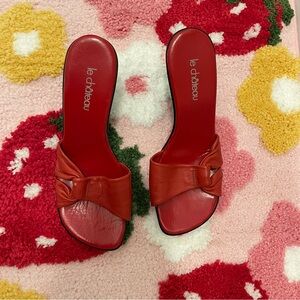 Vintage Le Chateau Slip On Wedges